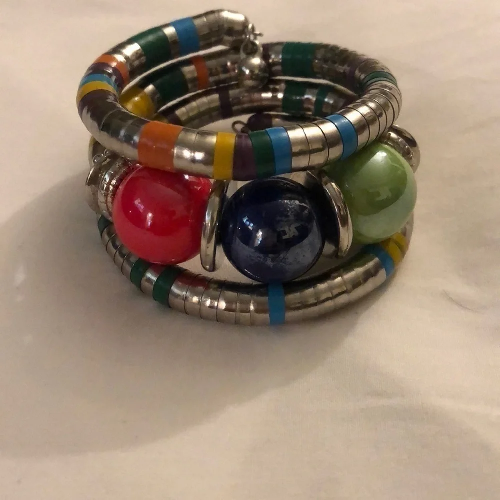 COIL wrap multi-colored bracelet
